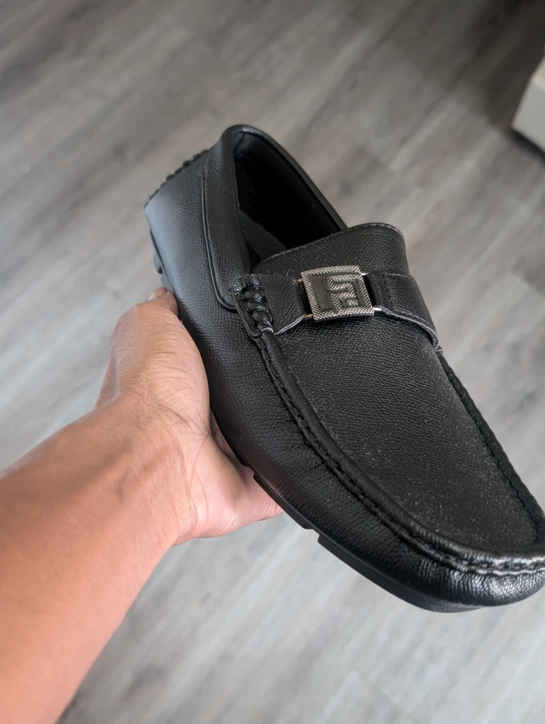 Faranzi Men's Black Loafers - photo 2