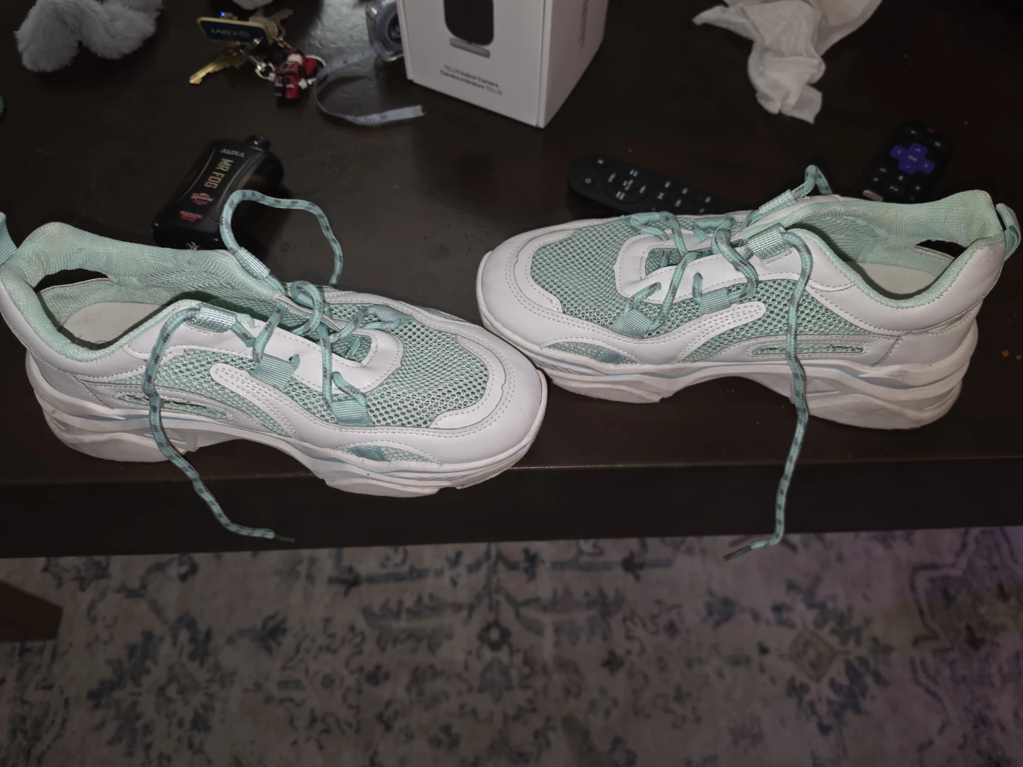 White and Mint Sneakers Size 40 (9) - photo 4