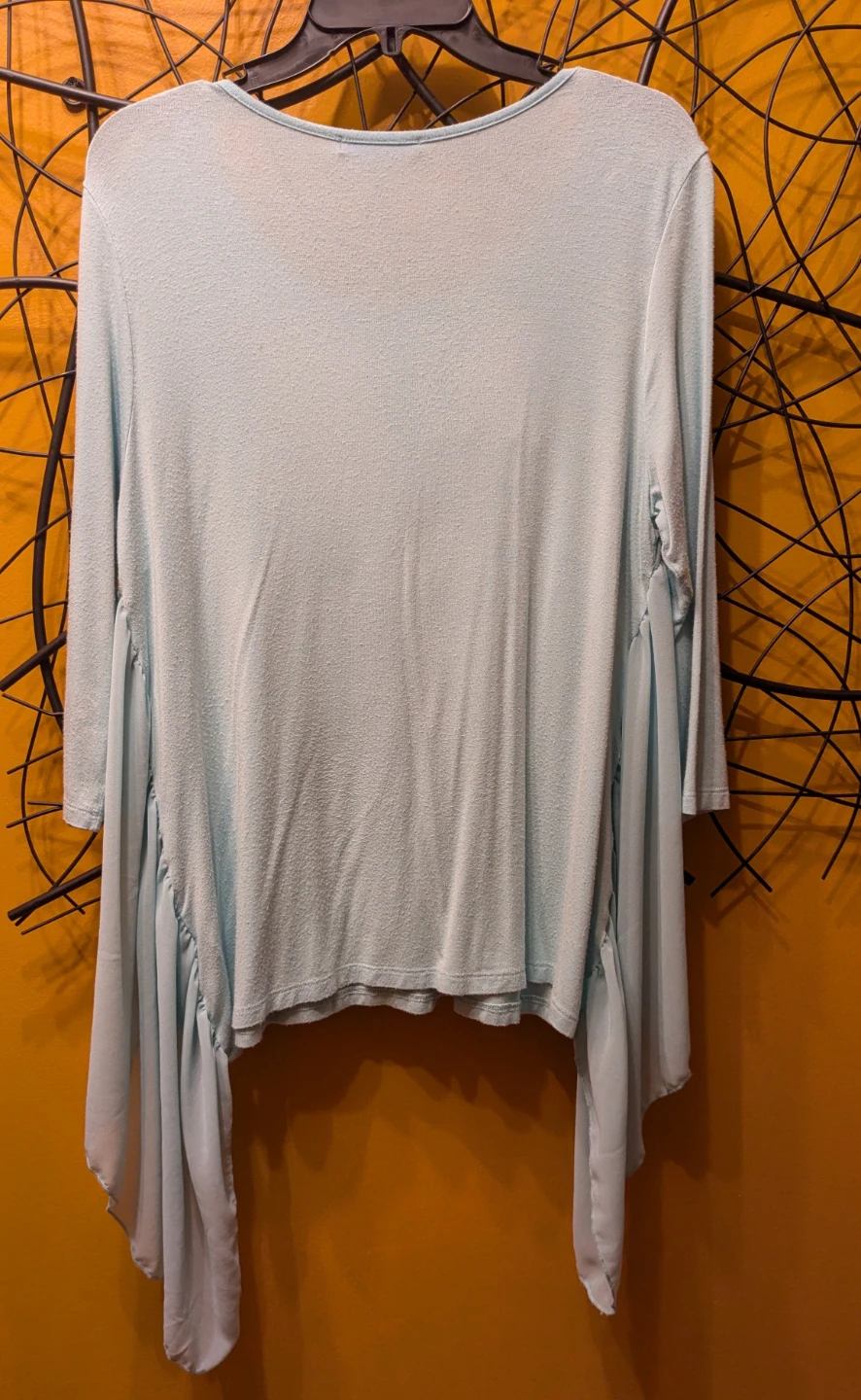 Kim & Cami Light Blue Flowy Top - photo 4