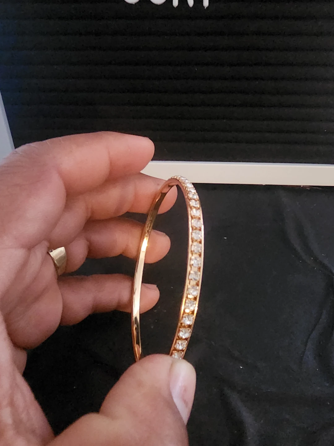 Gold-tone stacking bangle bracelet set - photo 4