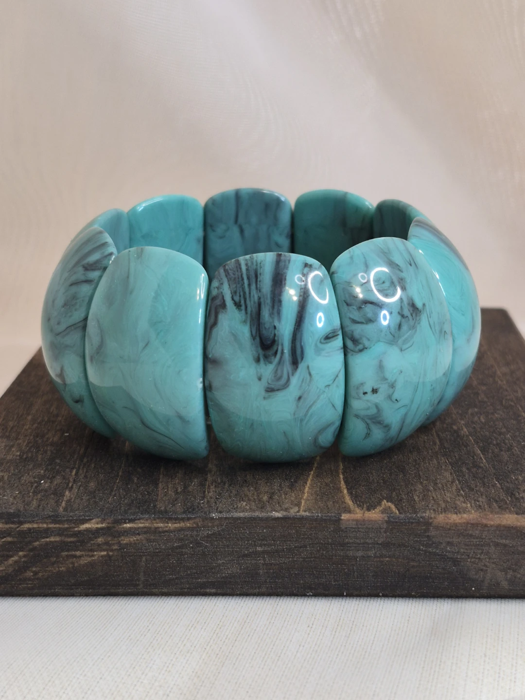 Beautiful Turquoise Beaded Fashion Stretch Bracelet - photo 3