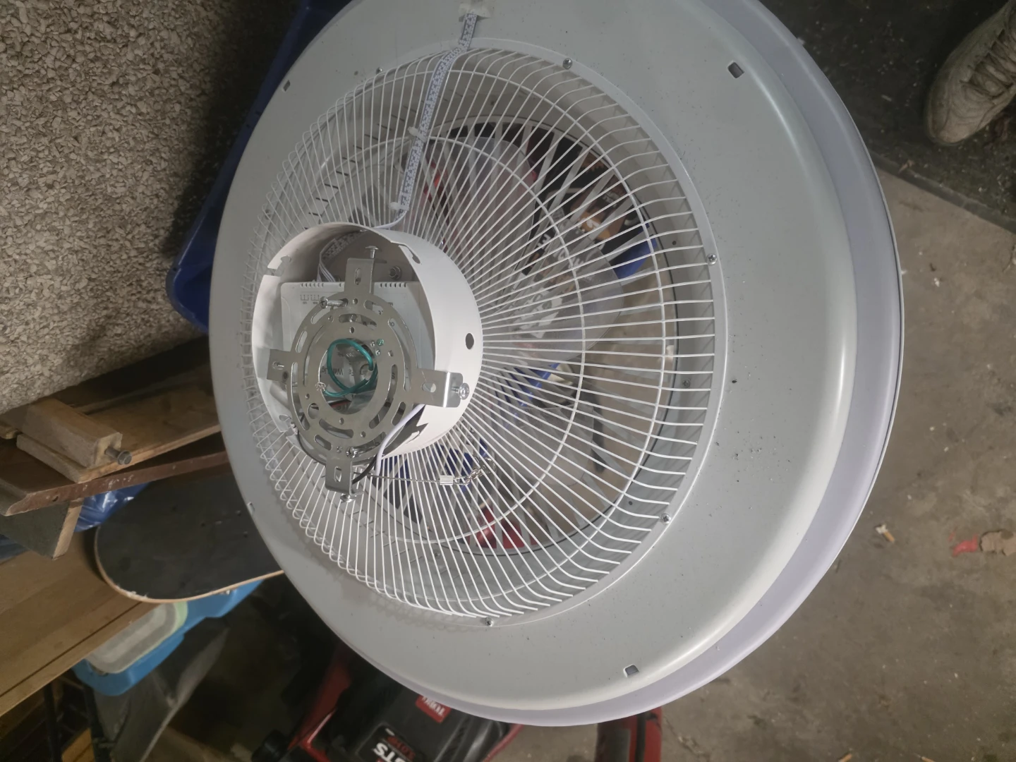 White flush mount ceiling fan led light, remote included - photo 2