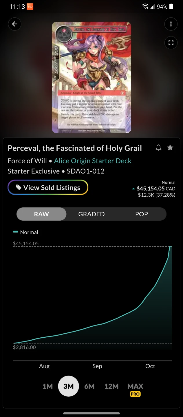 Perceval - Fascinated by Holy Grail -FoW TCG - photo 2
