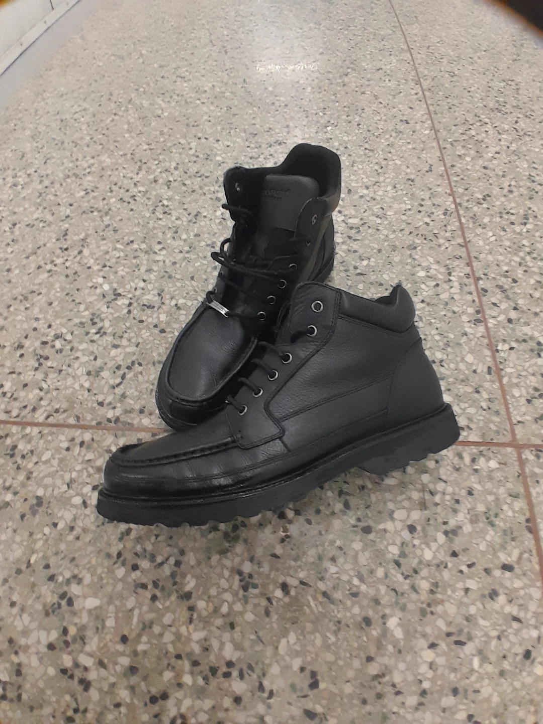 Rockport All Season Black Leather Boots Men's Size 12 - photo 2