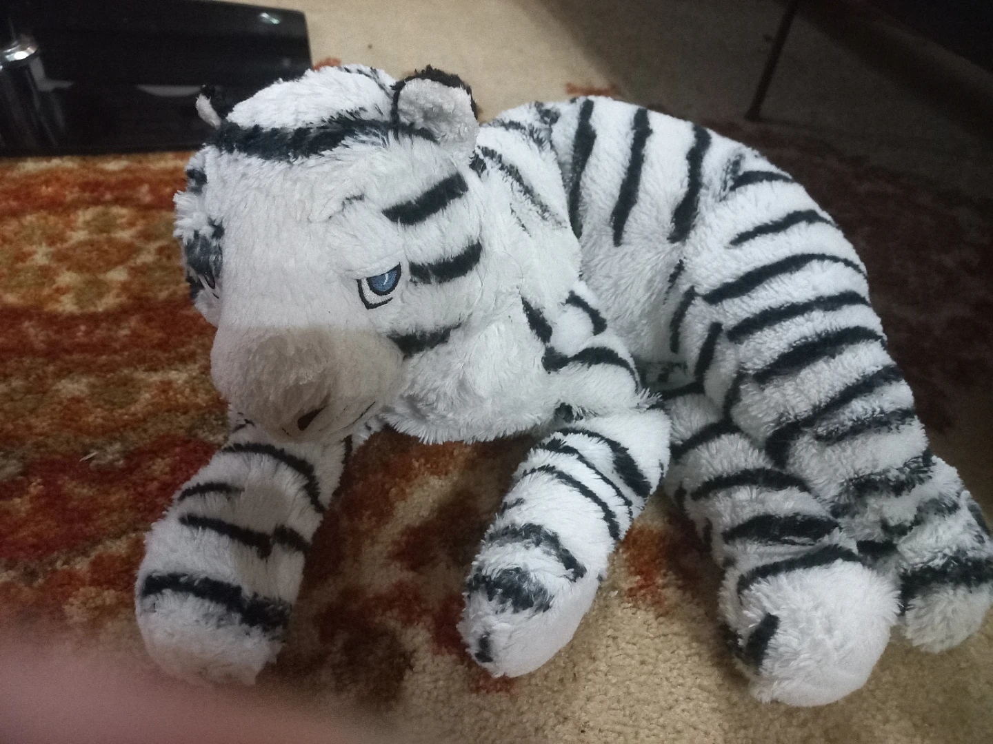 White Tiger Stuffed Animal - photo 2