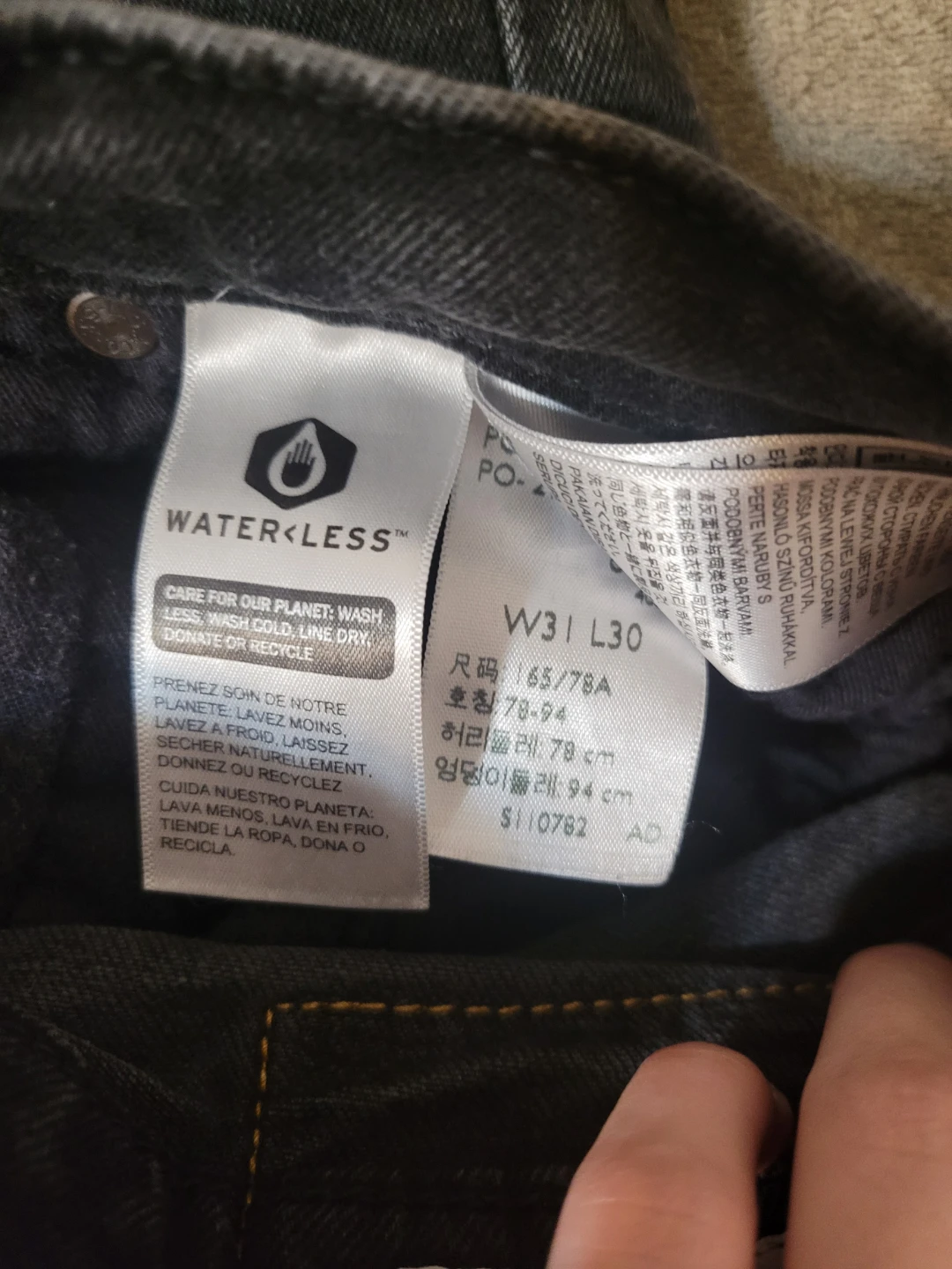 Levi's 502 Black Jeans W31 L30 - photo 4