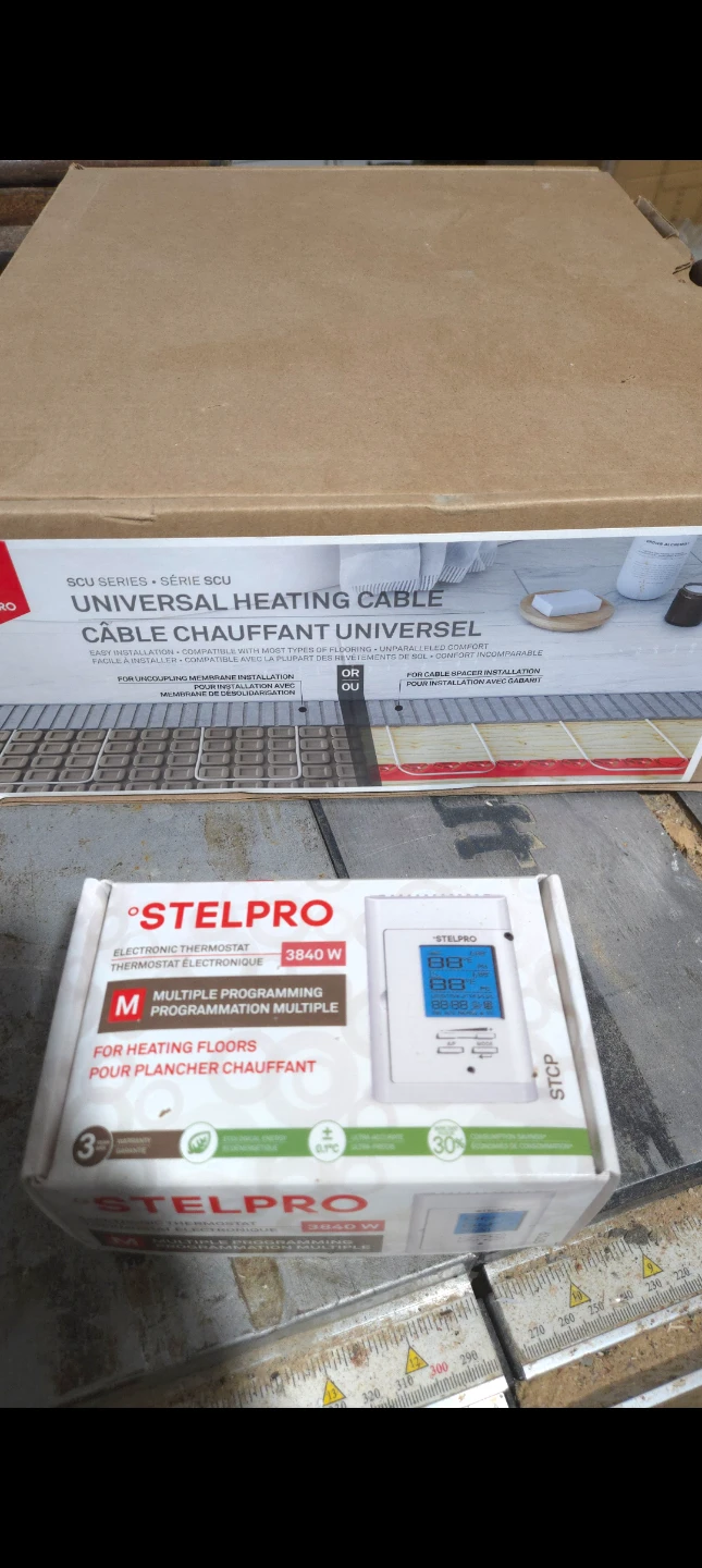 Stelpro Heating Cable and Electronic Thermostat - photo 2