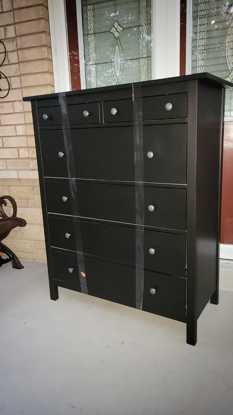 Black 6-Drawer Dresser - photo 2