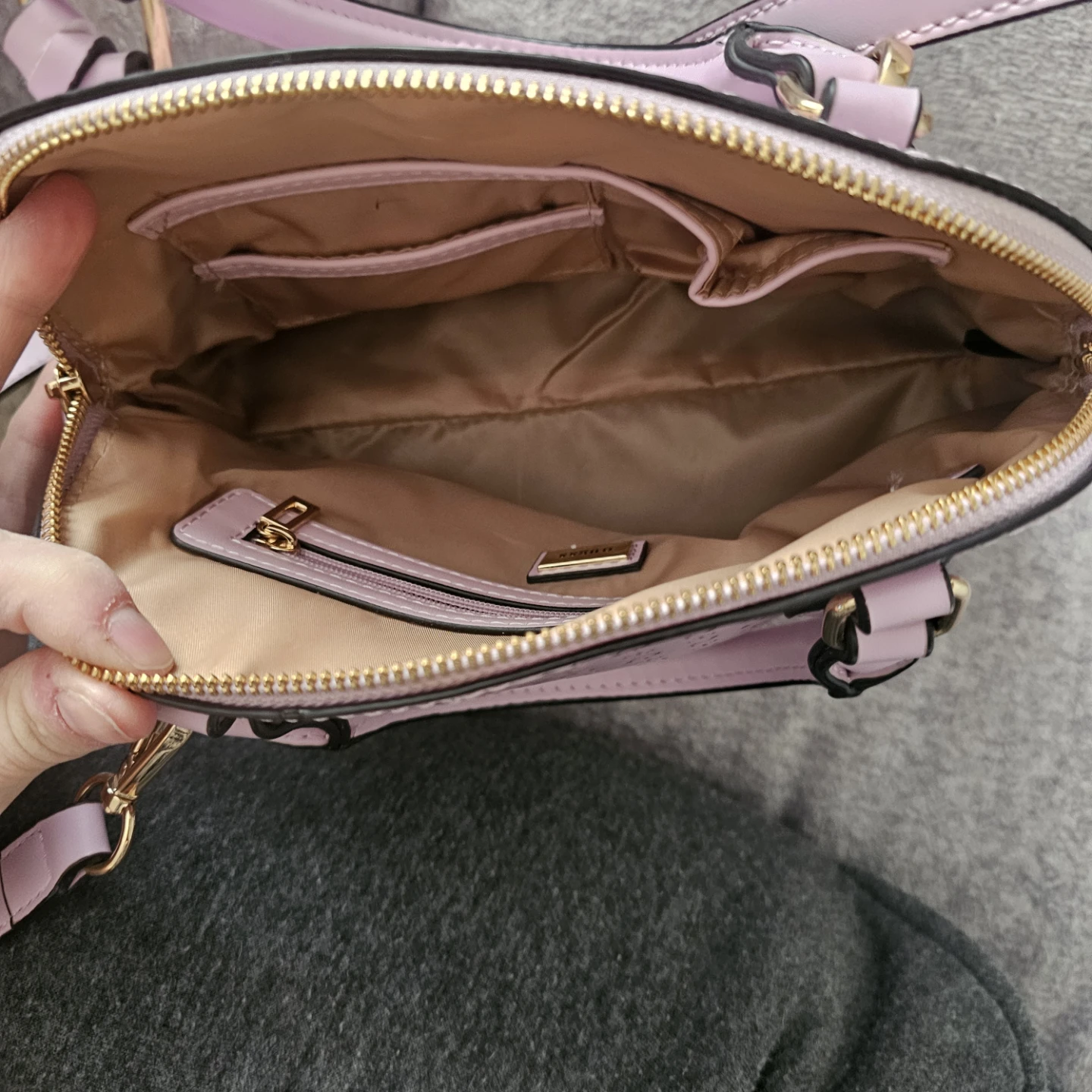 Guess Pink Monogram Satchel Bag - photo 3