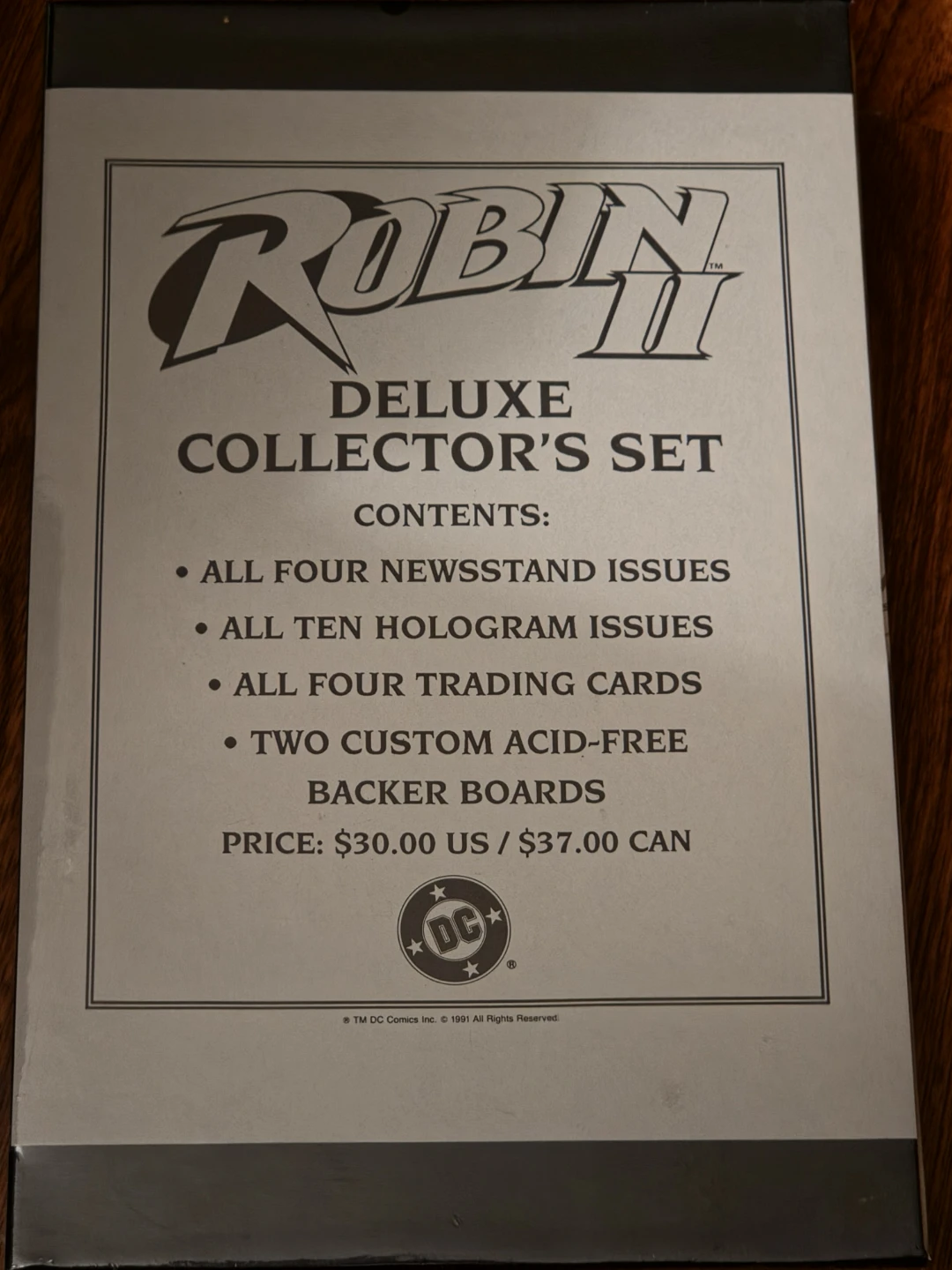 Robin II Deluxe Collector's Set