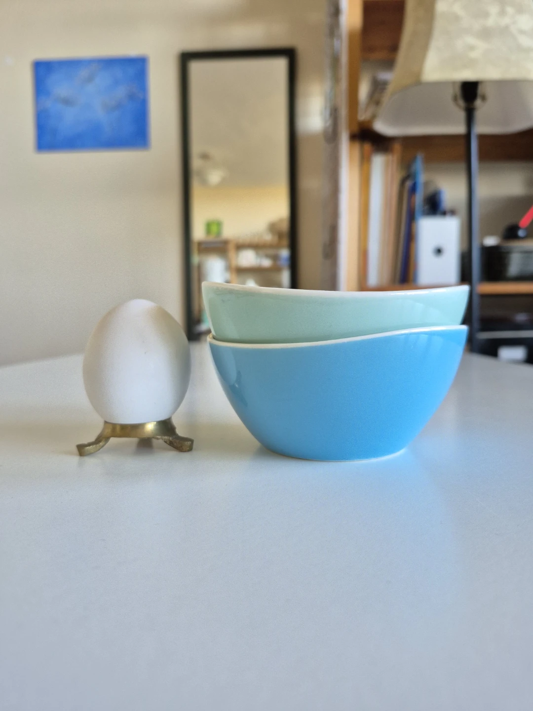 2 bowls (small) Turquoise, Pale Green - photo 3
