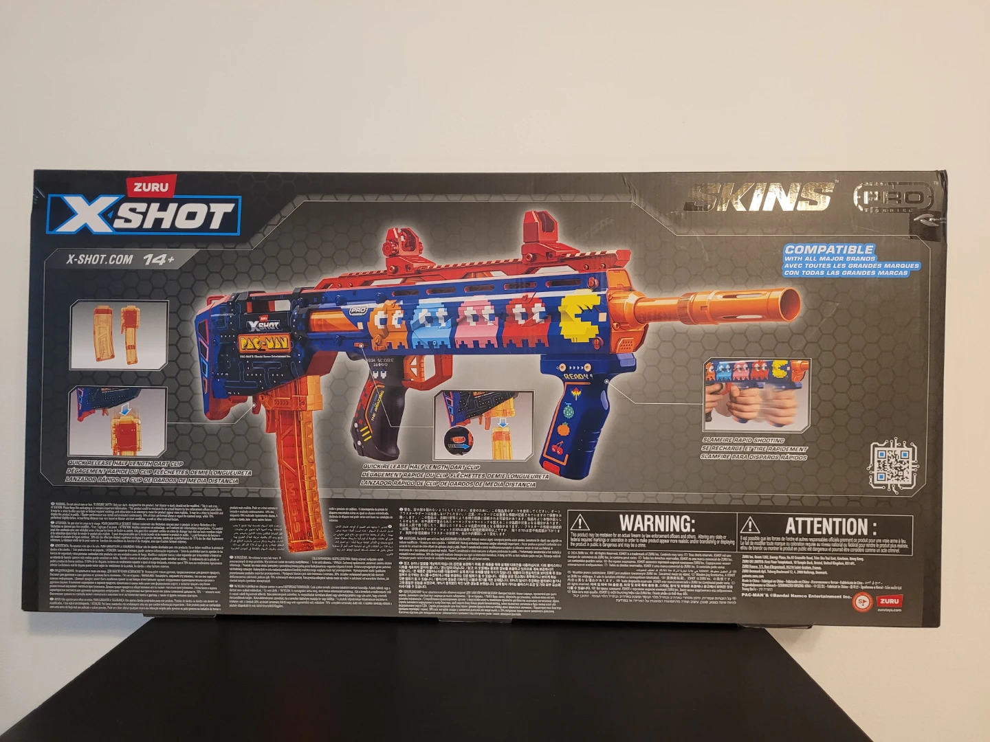 ZURU X-Shot Skins Pro Long Shot Pac-Man Blaster - photo 3