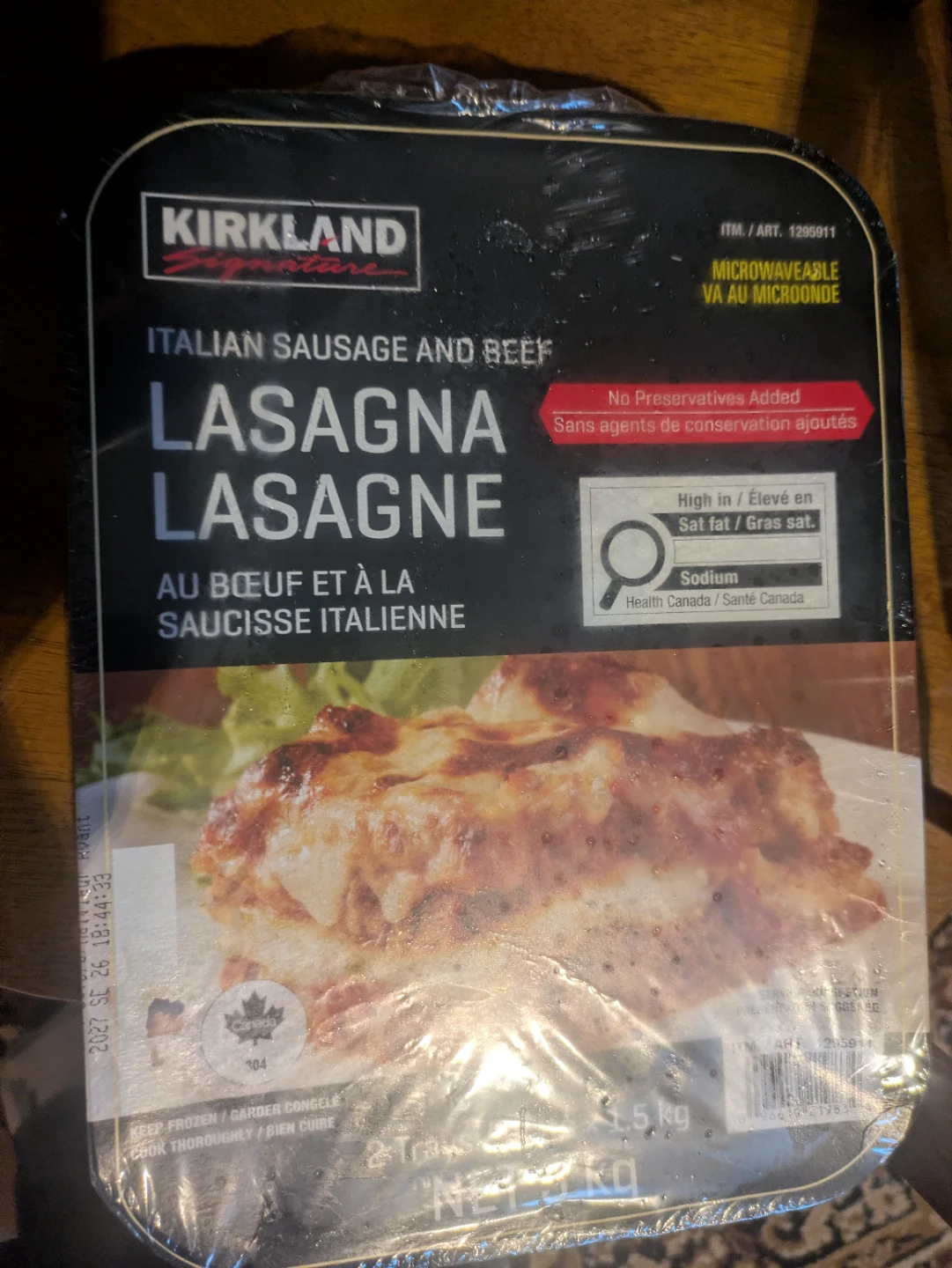 Beef Lasagna and Egg rolls
