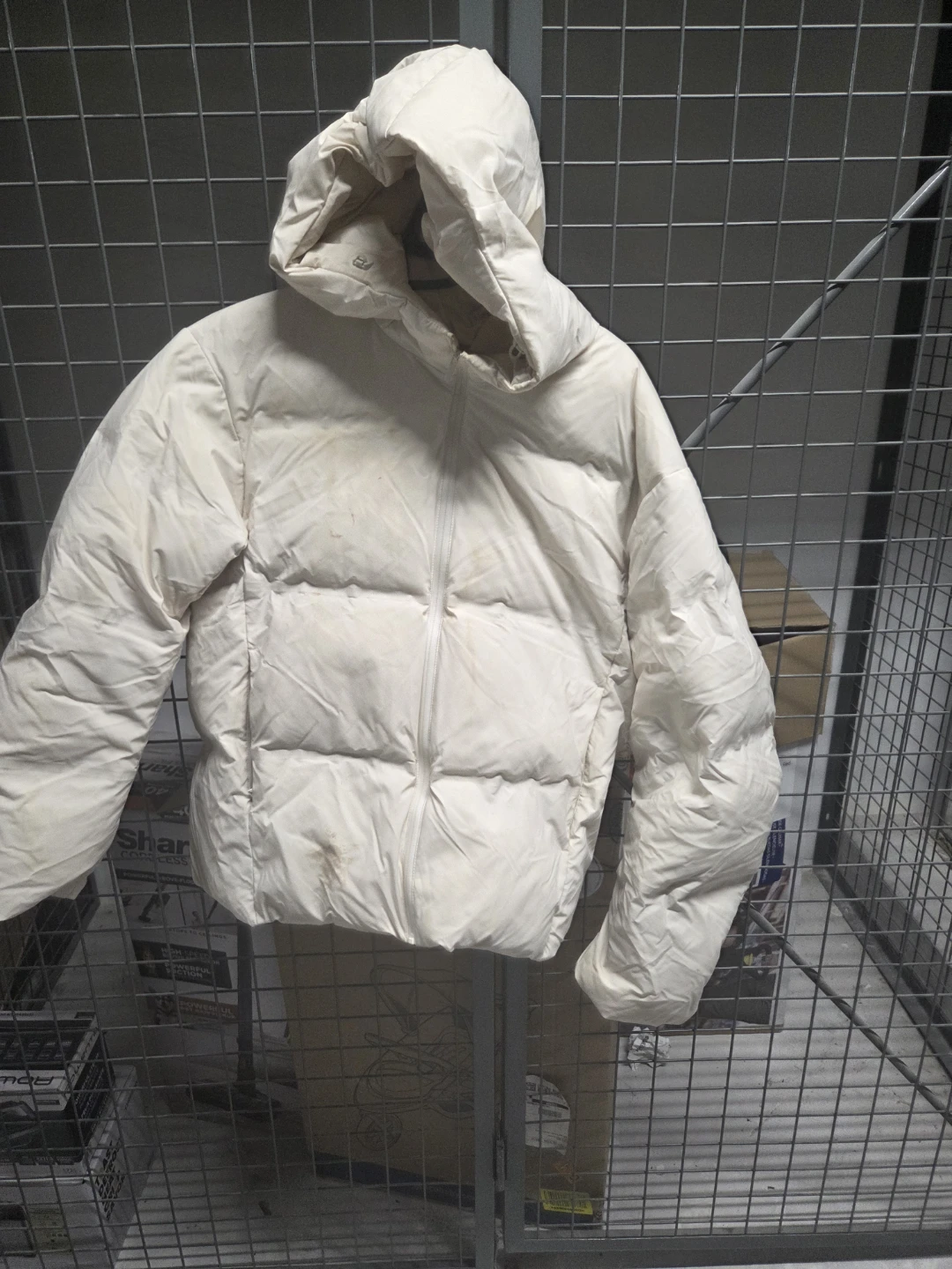 Uniqlo Hooded Puffer Jacket Off-White - photo 2