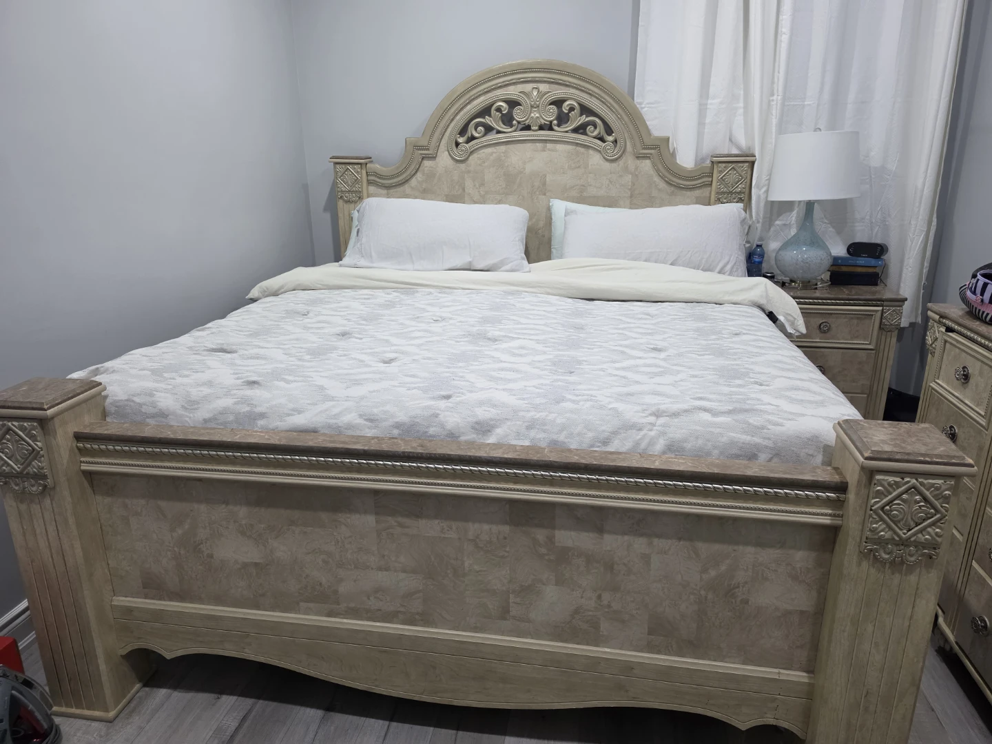 Ornate king  Size Bedroom Bed Frame