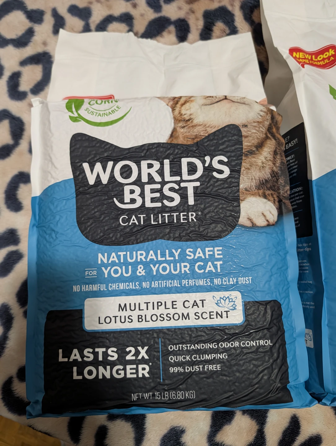 Worlds Best Cat Litter 15lbs each bag