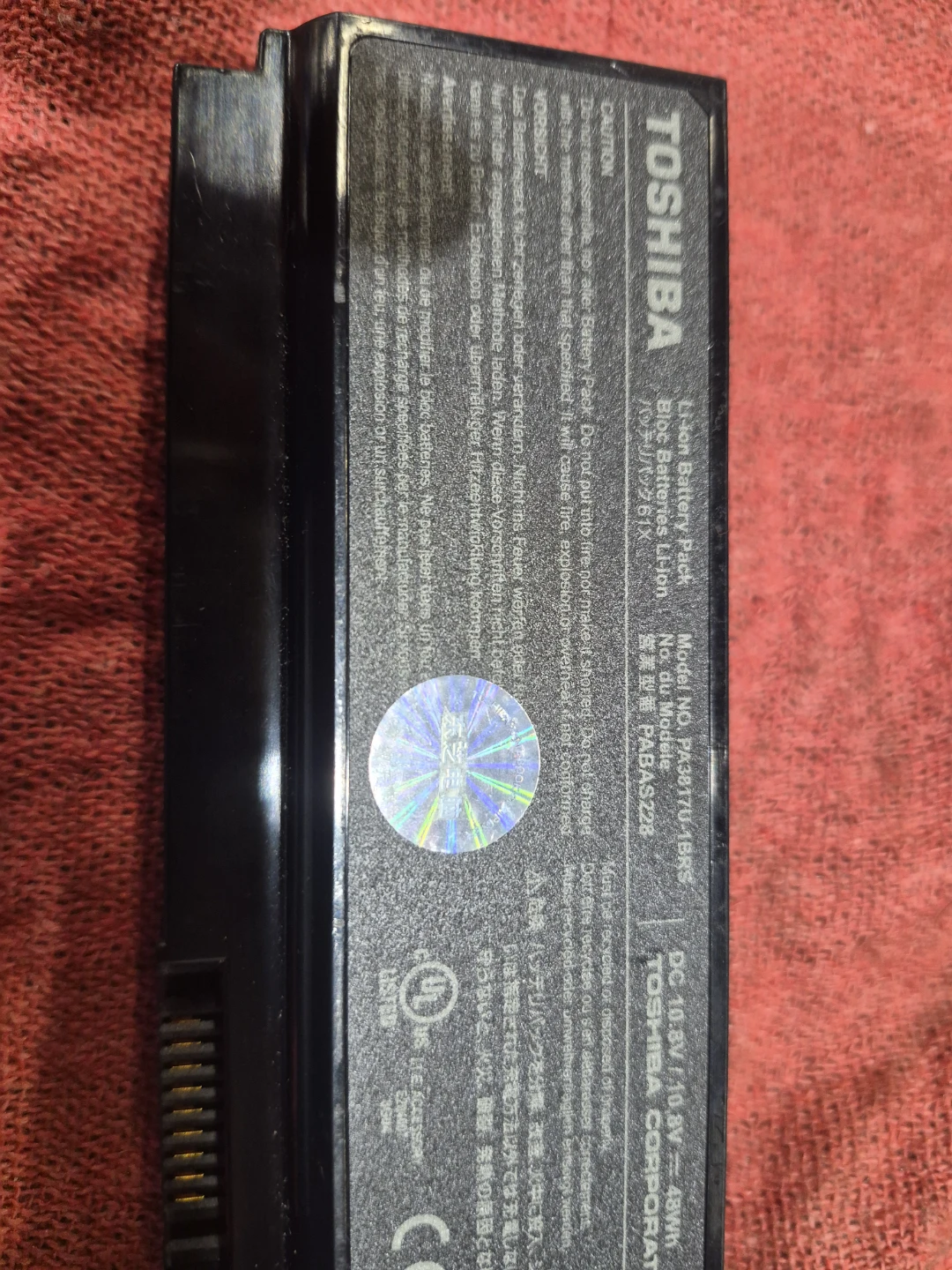 Toshiba Laptop Battery Pack PA3817U-1BRS - photo 2