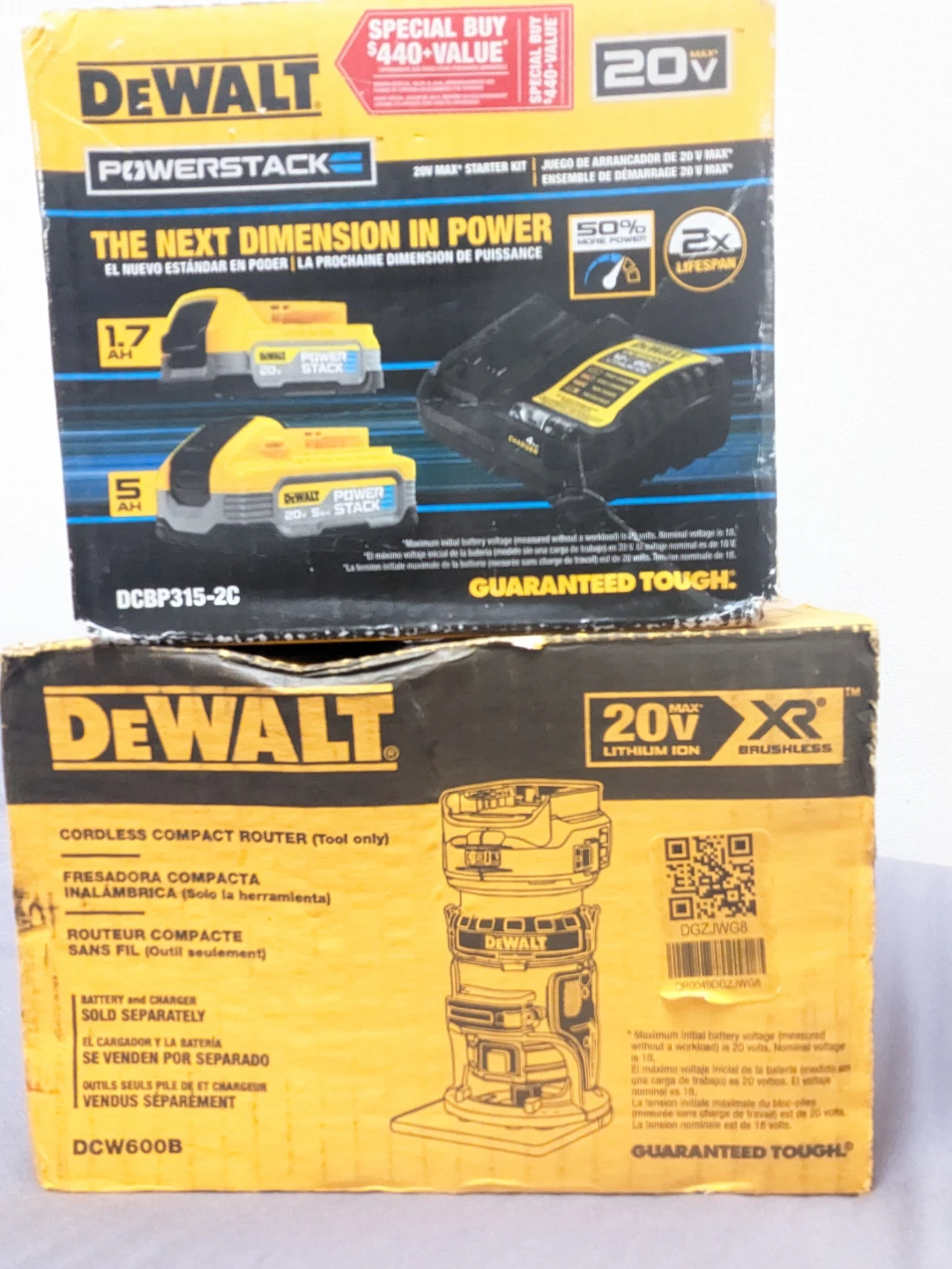 20V Max DeWalt XR Compact Router PRO Combo Kit