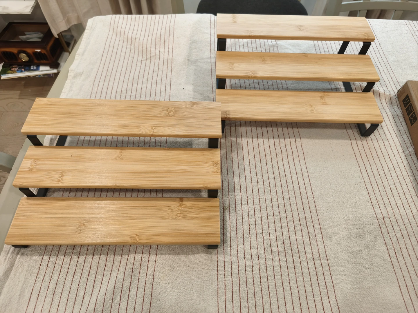 Set of 2 Expandable Bamboo Spice Racks - photo 4