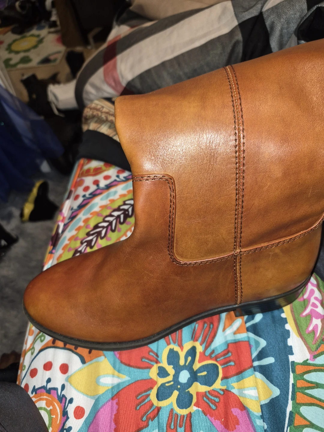 INC Tan Genuine Leather Tall Boots - photo 3