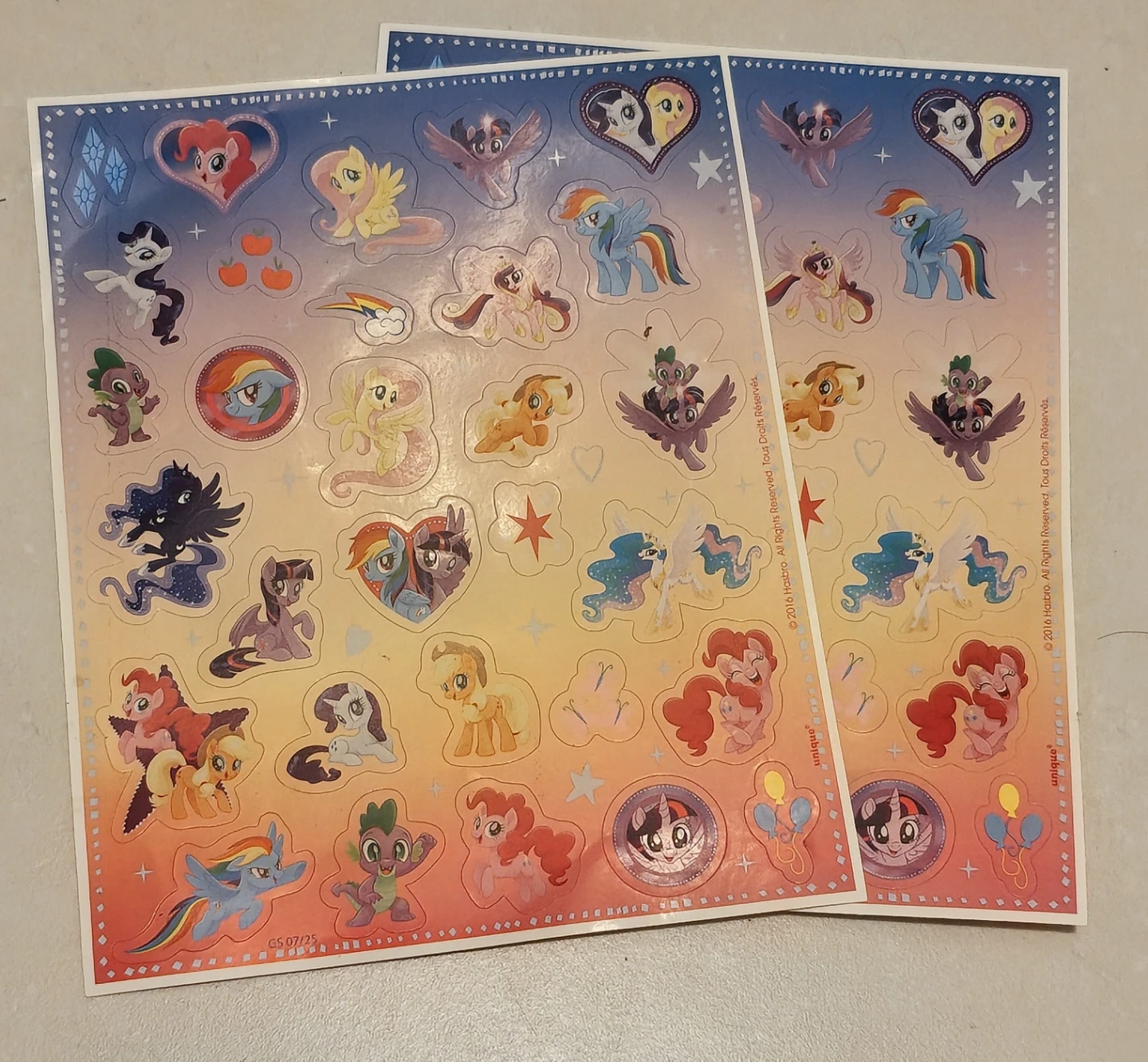 My Little Pony sticker sheets (2) - photo 2