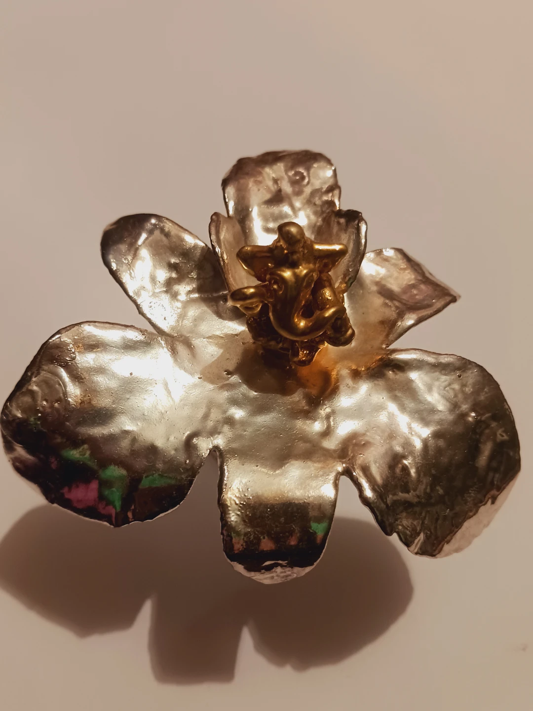 Cute home decor depicting Ganesh on Lotus Leaves - photo 4