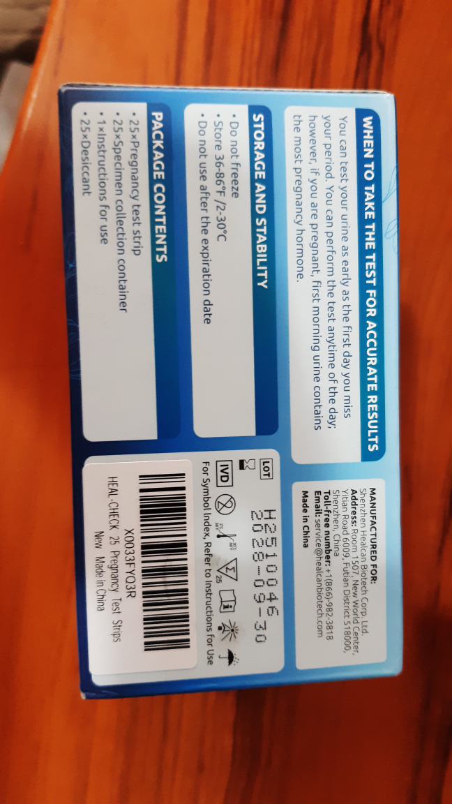 Heal-Check Pregnancy Test Strip Kit - 25 Tests - photo 4