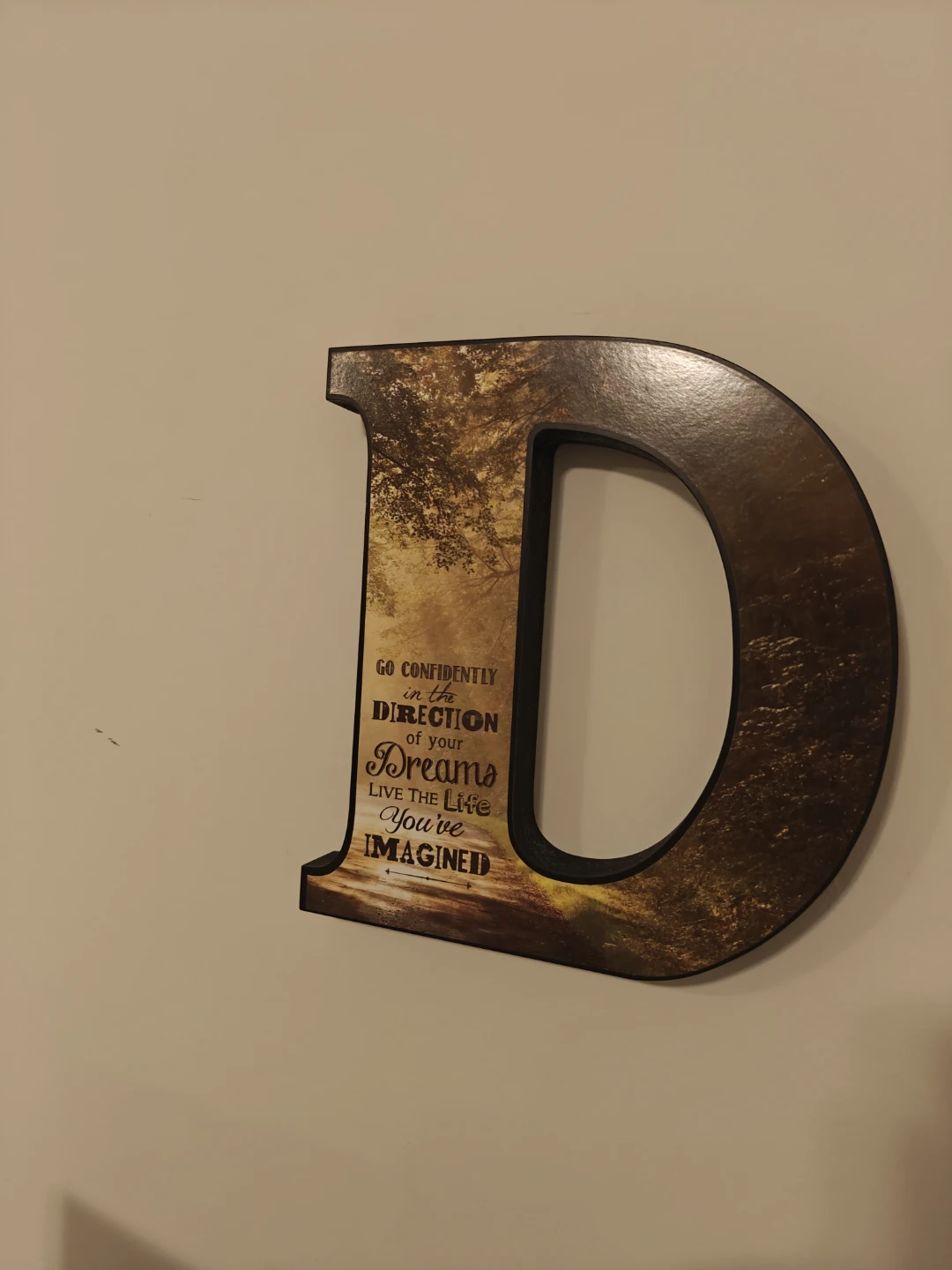 Decorative Letter D Wall Art