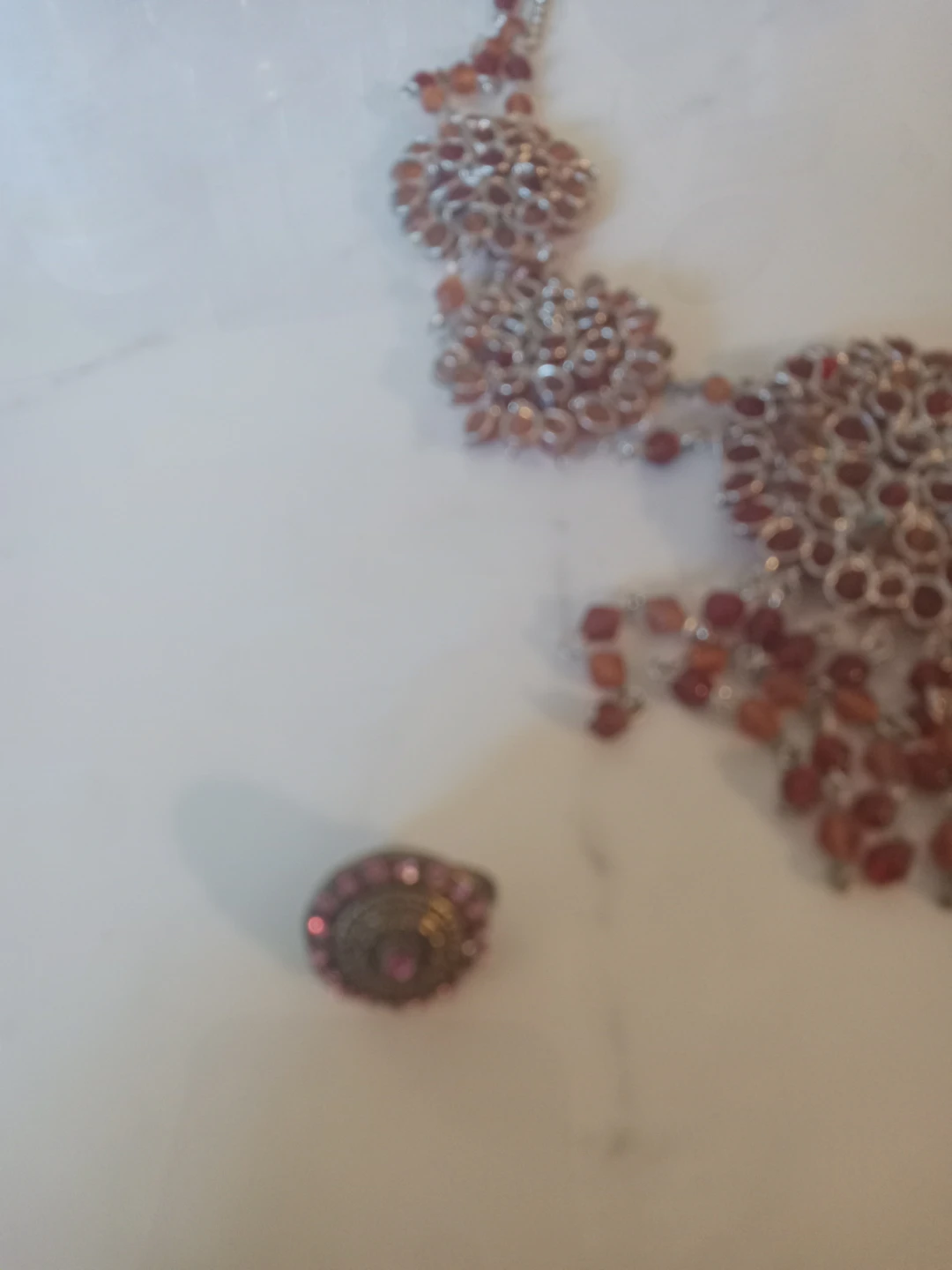 Beaded Necklace and Earring Set - photo 2