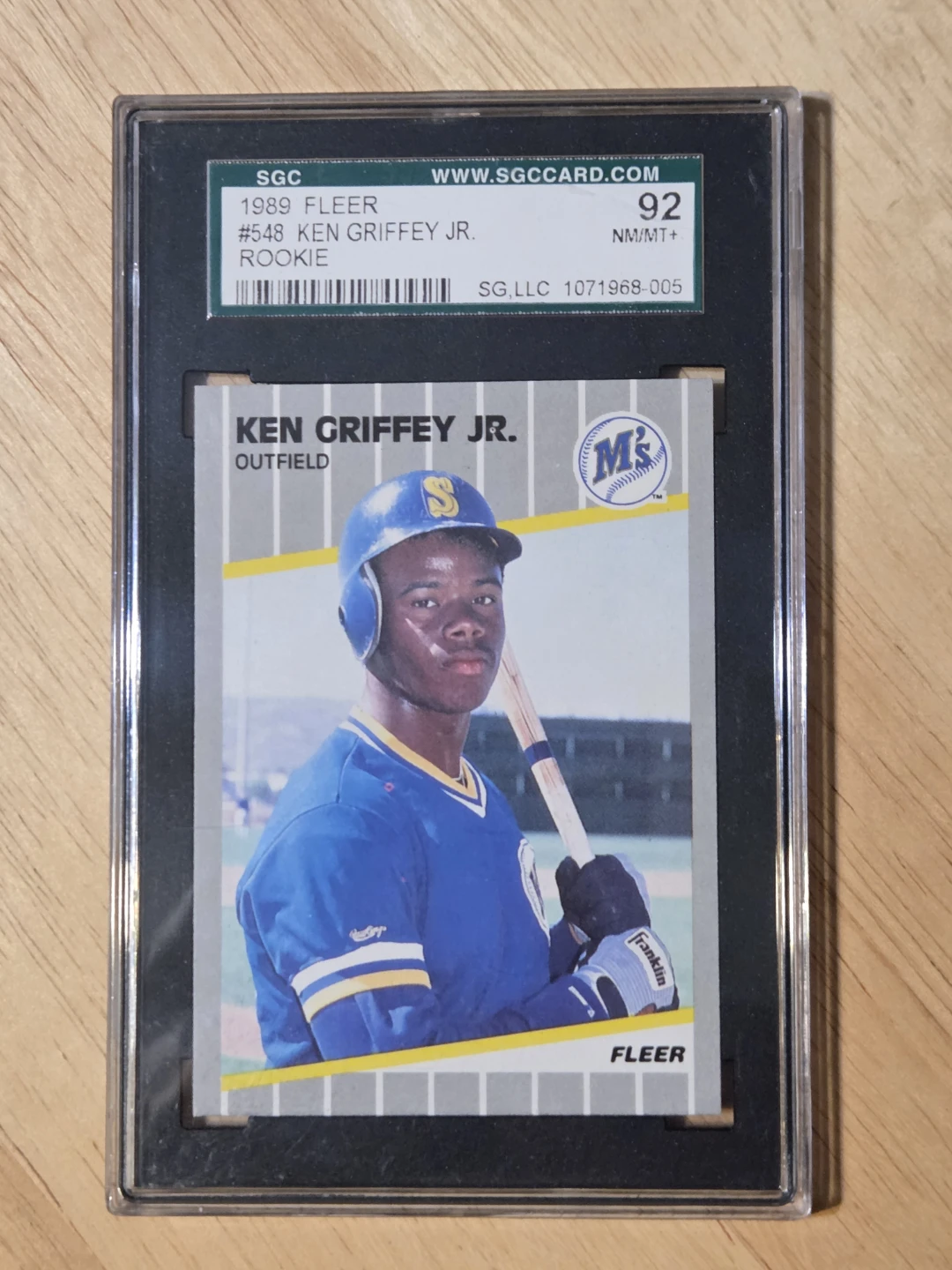 1989 Fleer Ken Griffey Jr. Rookie Card SGC 92