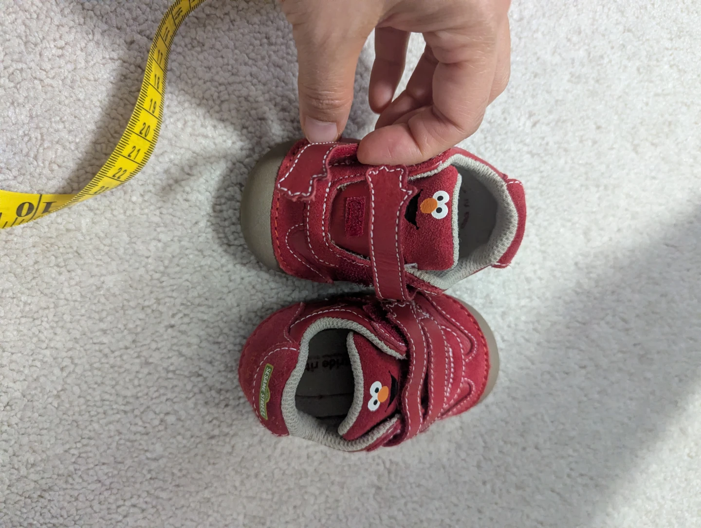 Size US 3.5m Stride Rite x Sesame Street Elmo Red Shoes - photo 3