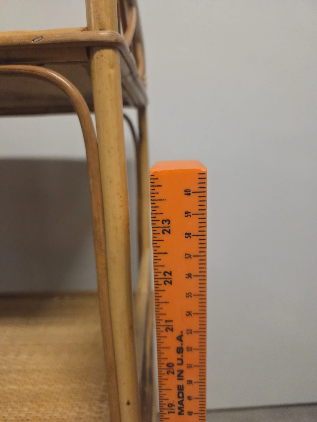 Three-Tier Woven Rattan Shelving Unit - photo 2