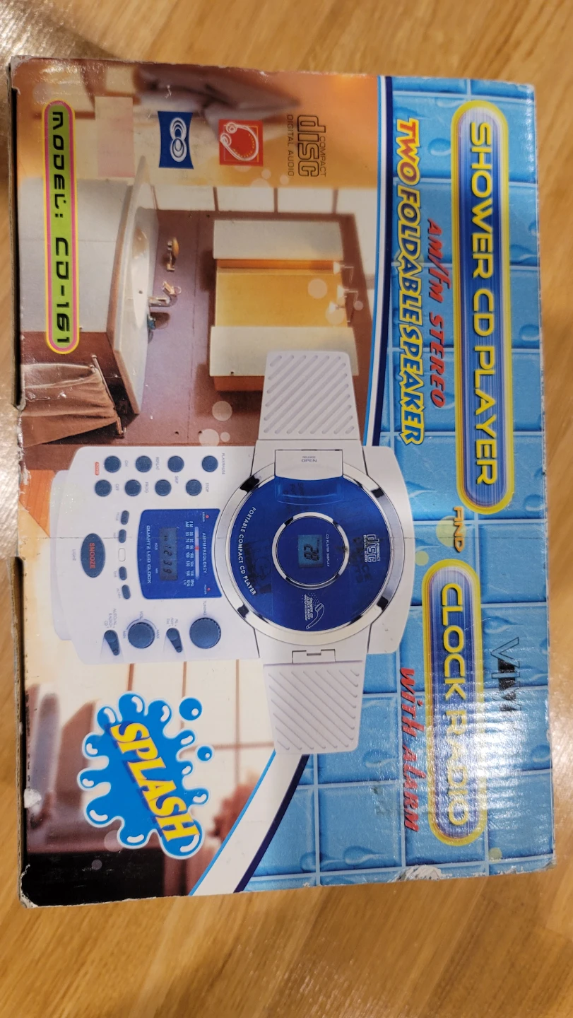 Splash Shower CD Player with Radio & Clock