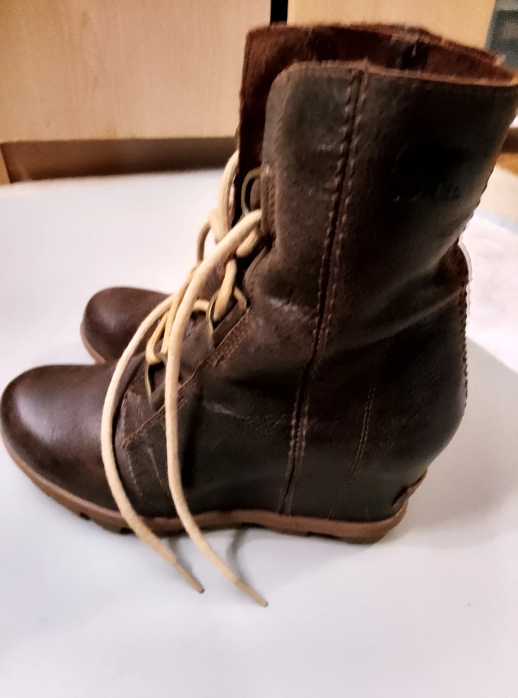 Sorel Women's Brown Lace-Up Wedge Boots - photo 3
