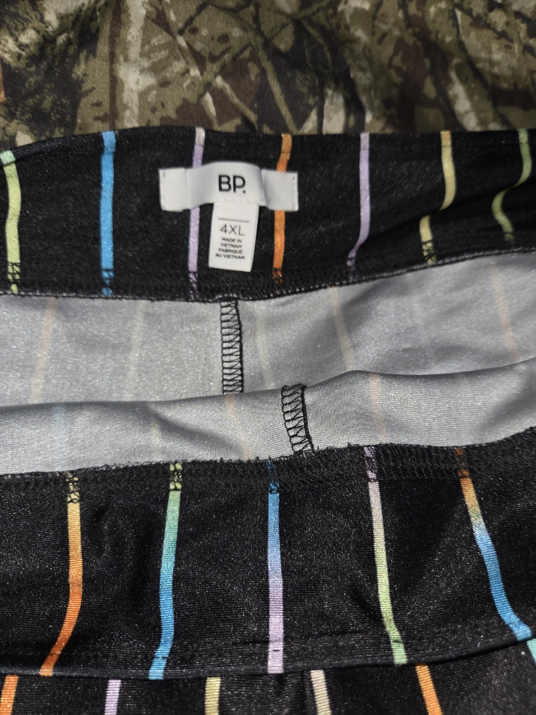 Be Proud 'Prismatic Stripes' Stretch Shorts in a Men's 4XL - photo 3