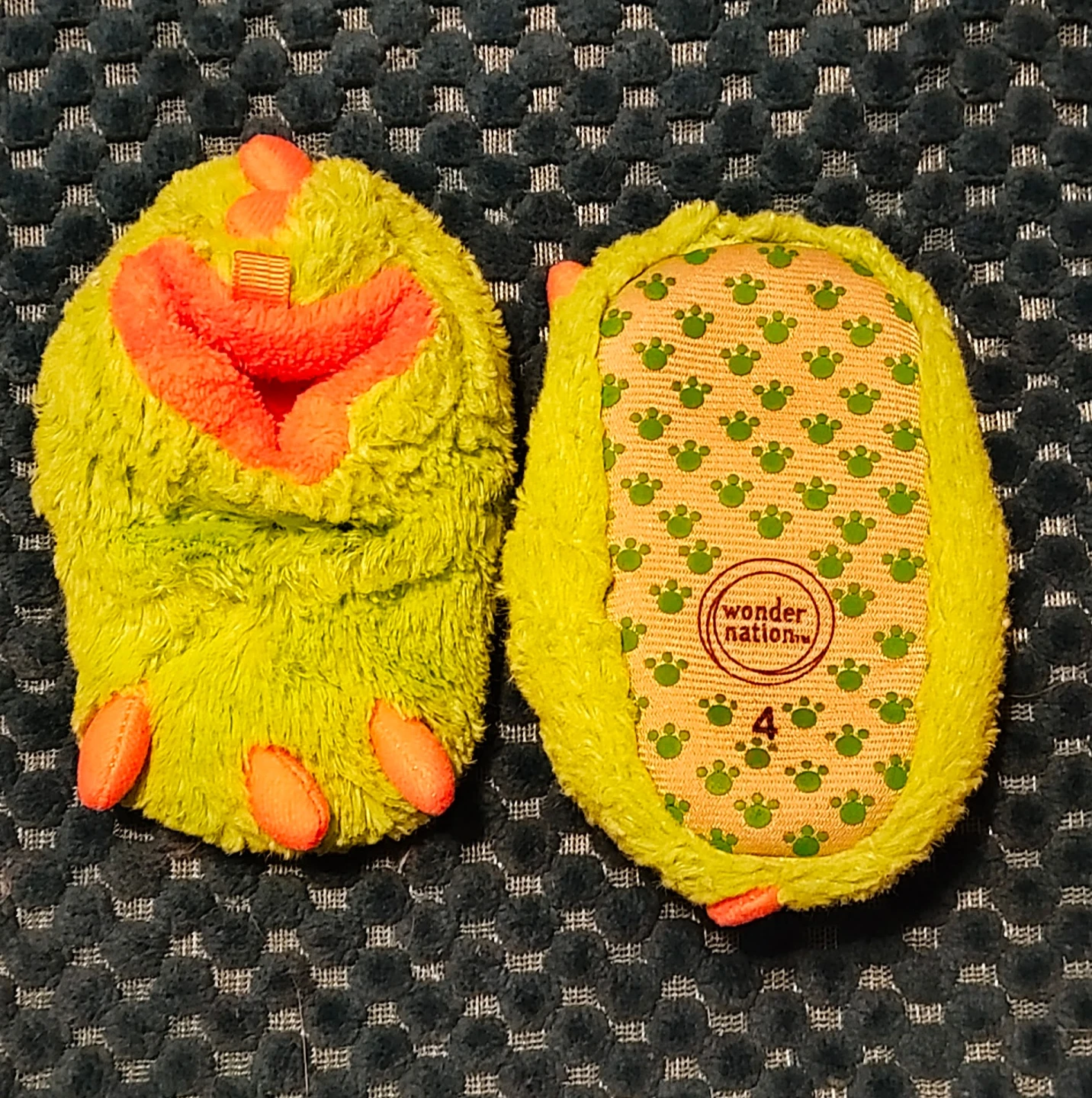 Toddler boys monster slippers
