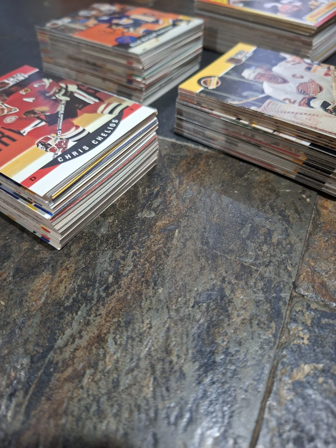 Assorted Vintage Hockey and Football Trading Cards - photo 2