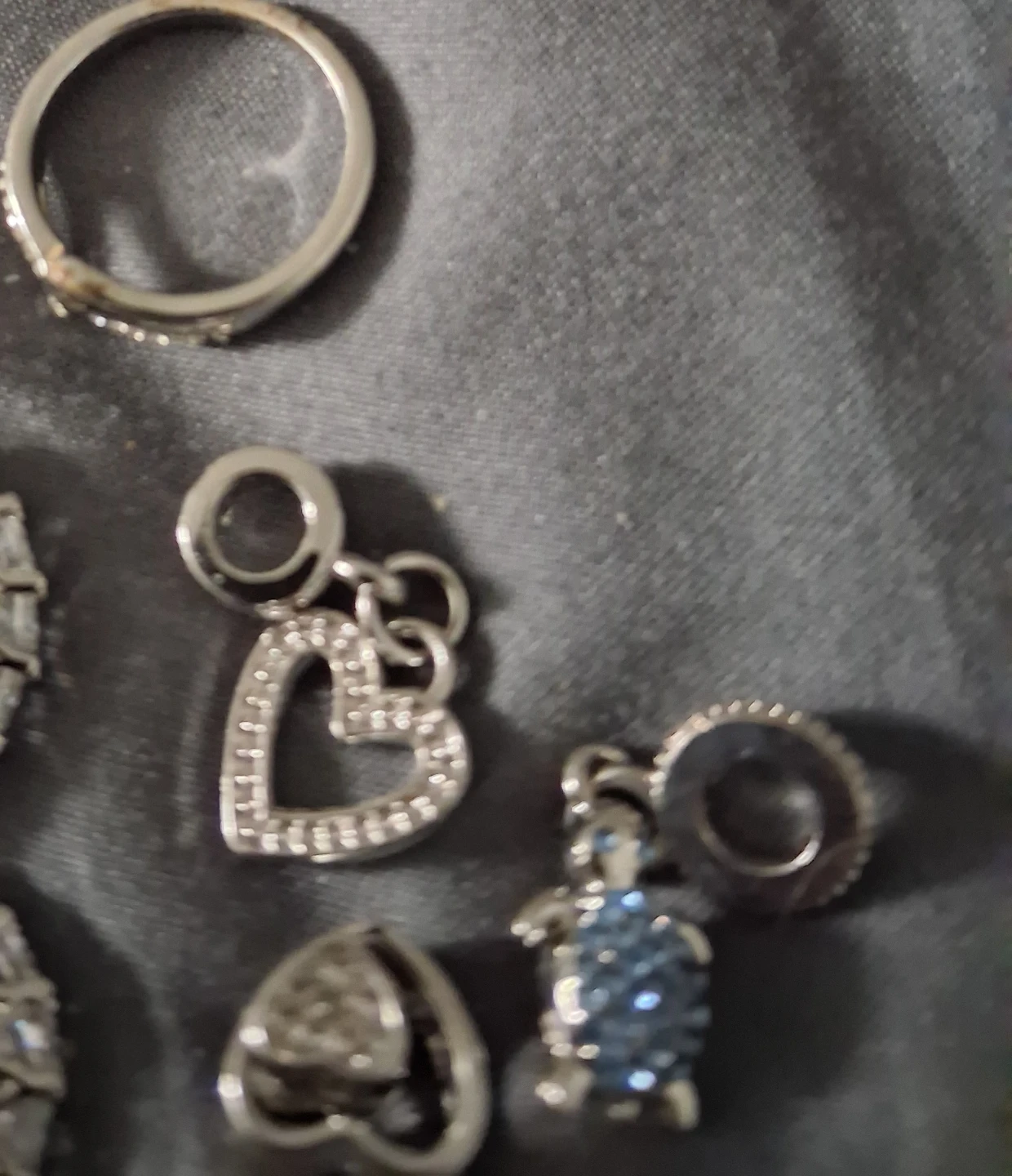 Jewellery Bundle: Ring, Hoop Earrings, and Charms - photo 2