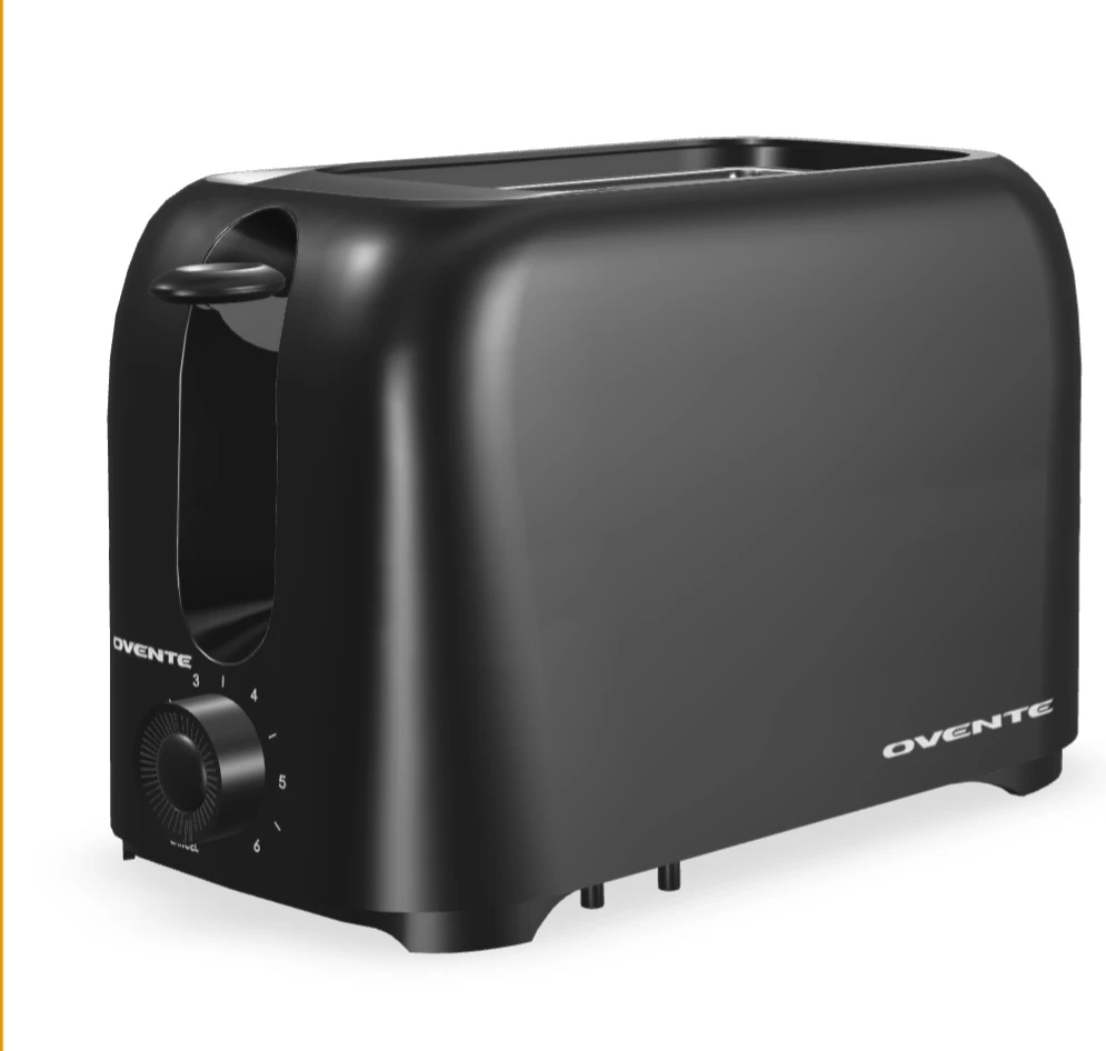Ovente 2-Slice Toaster Black