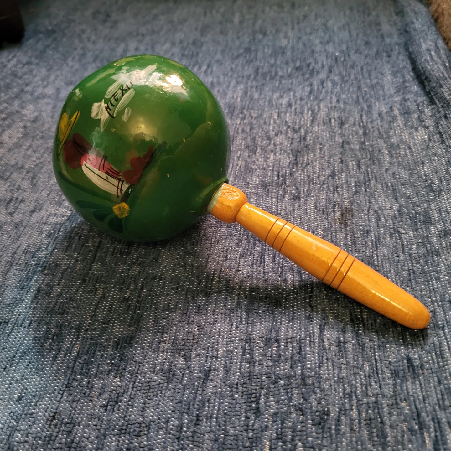 Wooden Maraca from Mexico