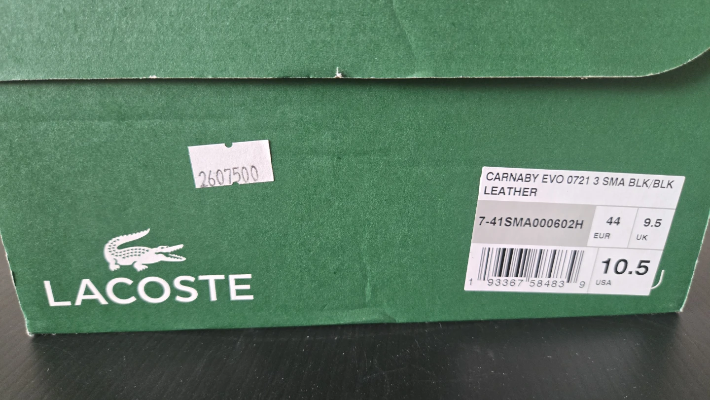 Lacoste Carnaby Evo 0721 3 SMA Black Sneakers - photo 2