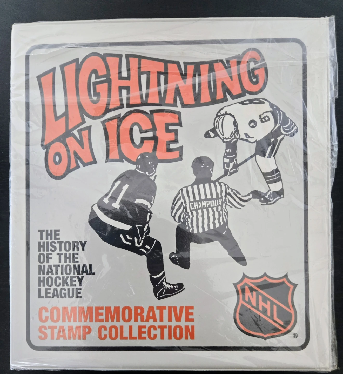 $25 FIRM-1992 Deluxe Hardcover NHL Stamp, MNH, COA