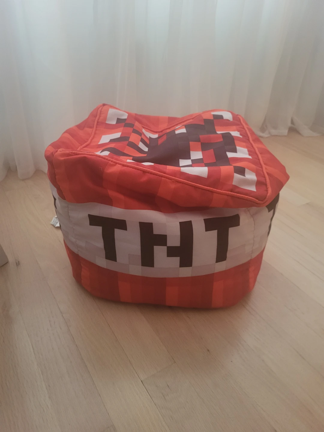 FREE Minecraft TNT Bean Bag Cube Floor Cushion
