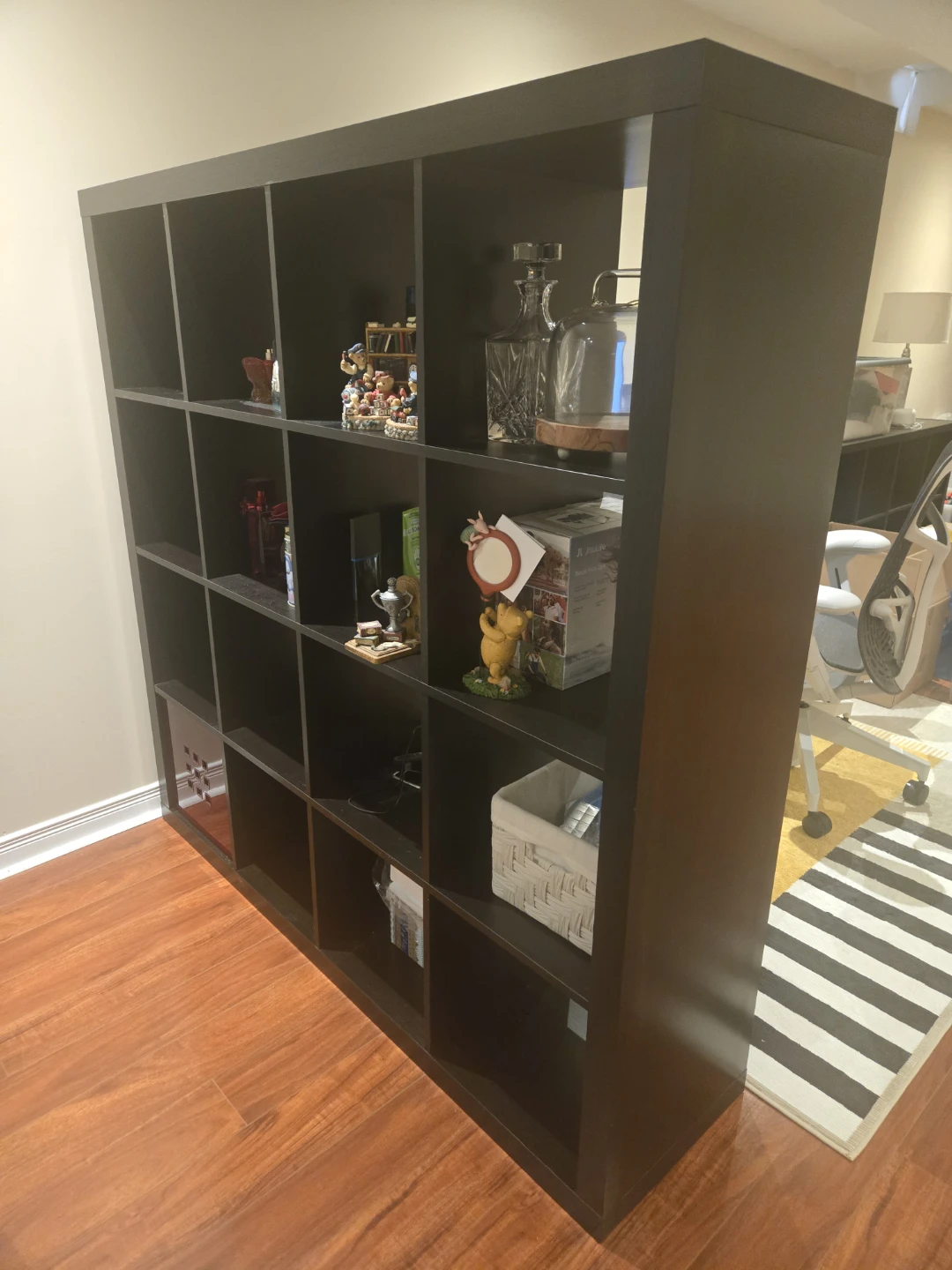 IKEA KALLAX Shelving Unit Black-Brown - photo 2