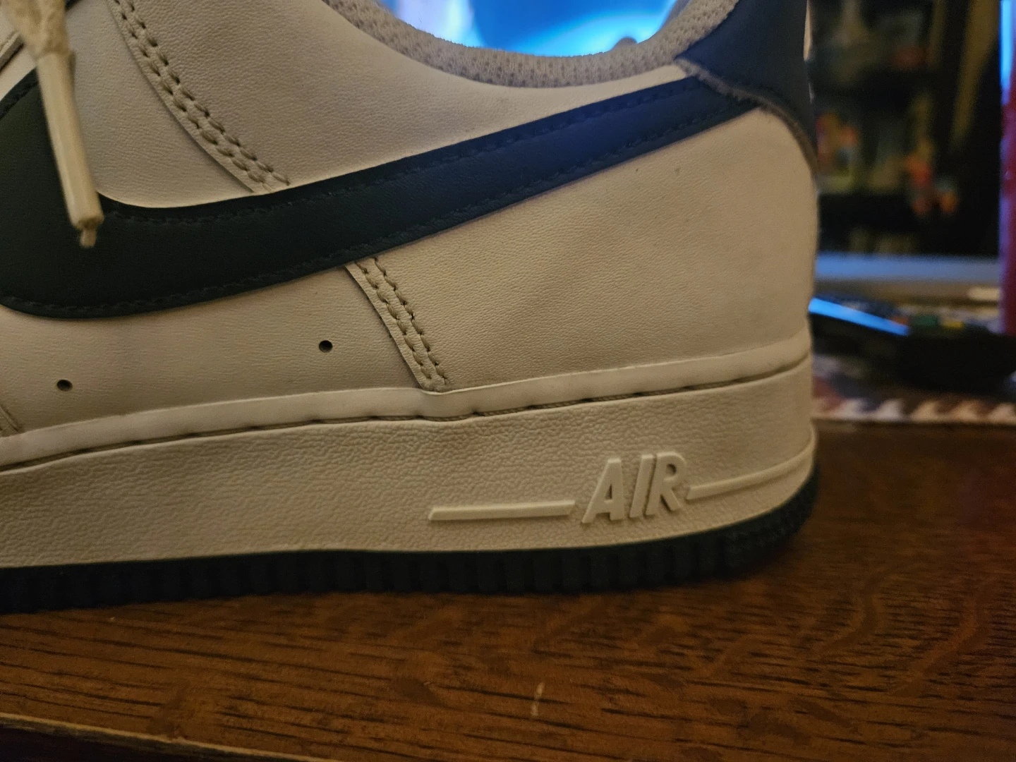 Nike Air Force 1 Low White and Navy - photo 2