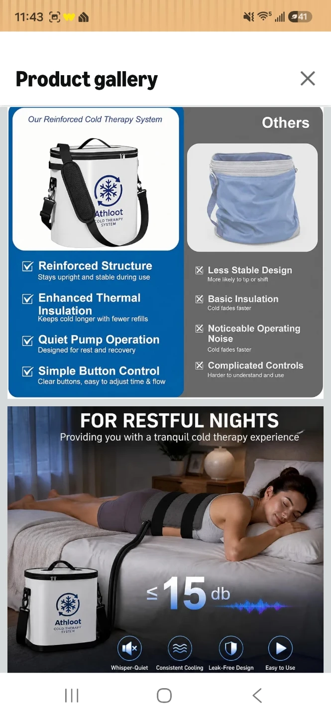 Athloot Cold Therapy Machine and Flat Pad - photo 4