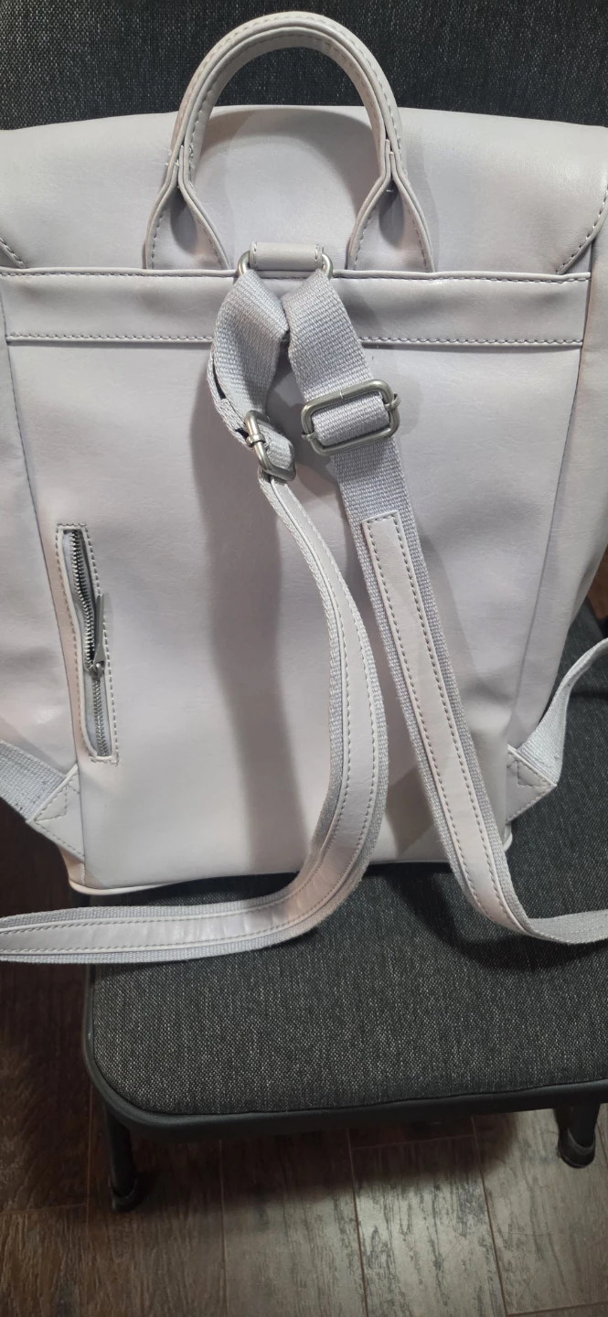 Matt & Nat light grey, lavender tinge, used backpack - photo 2