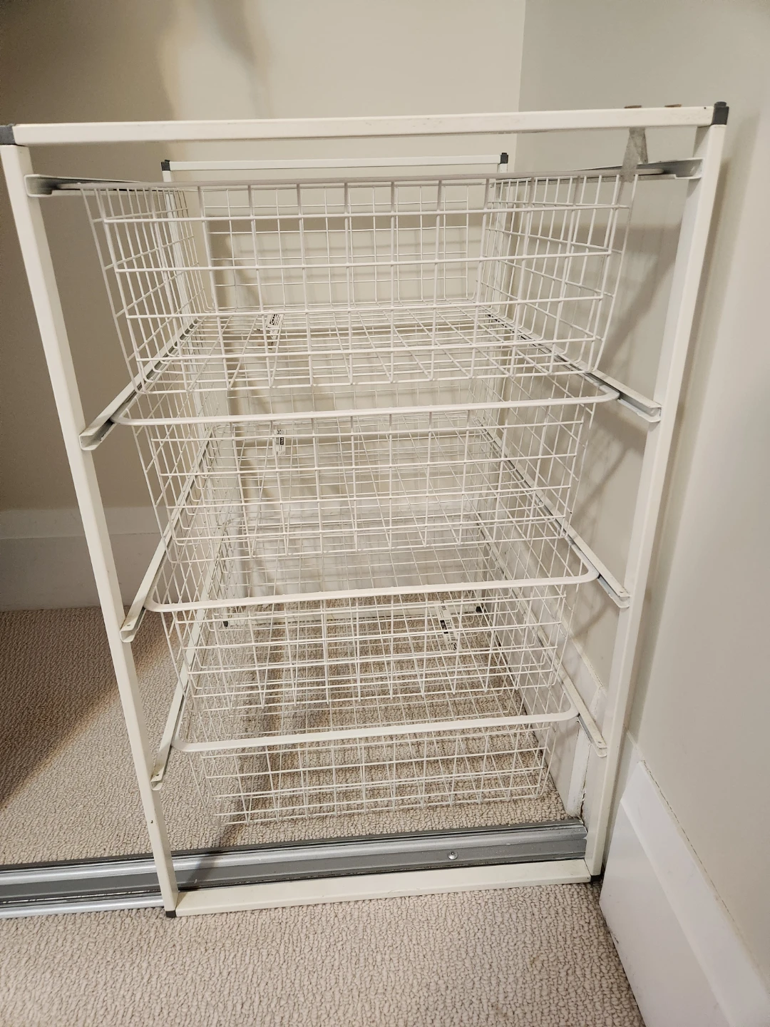 IKEA Storage Unit with 4 Wire Baskets - photo 2
