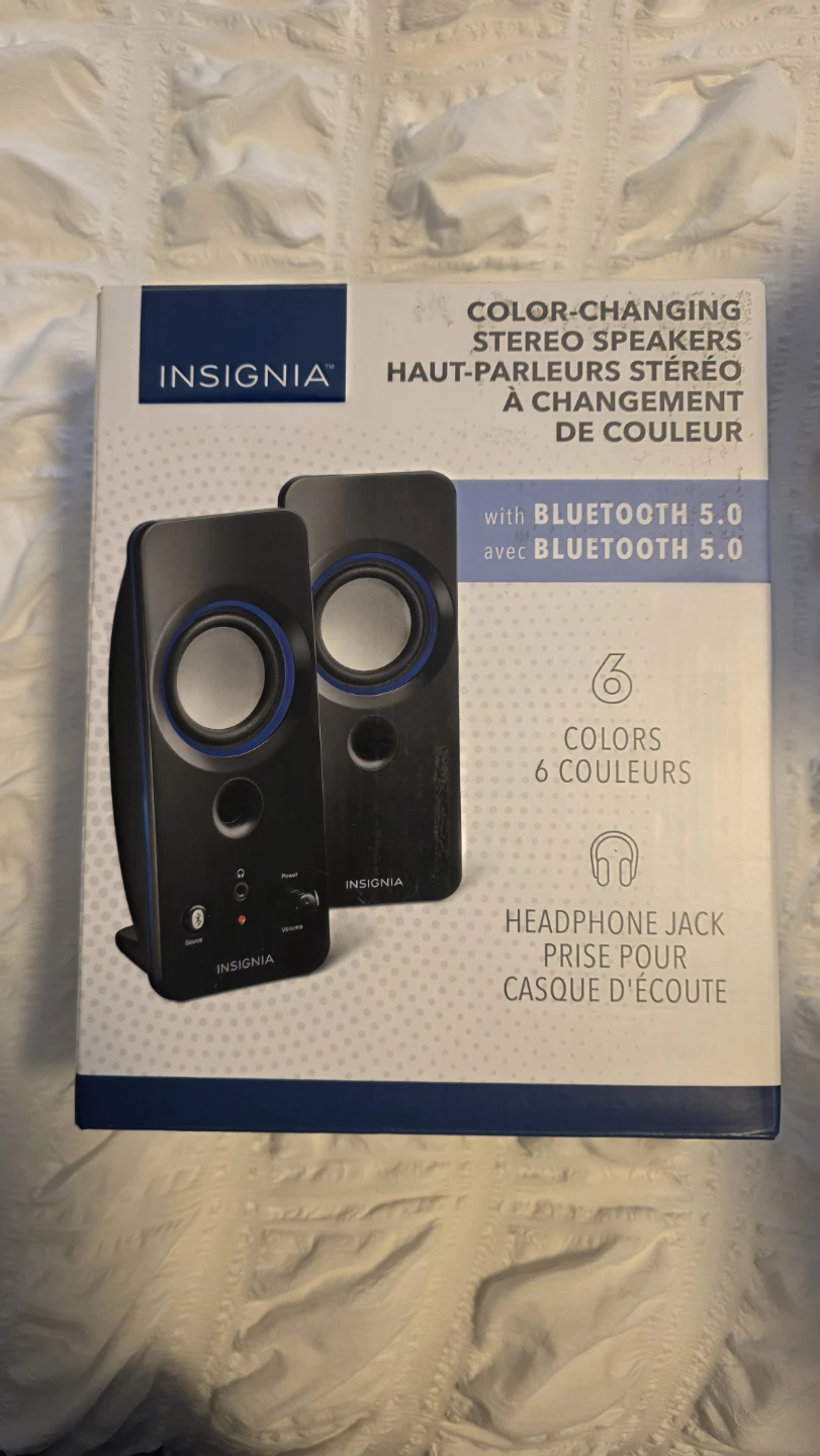 Insignia Color-Changing Bluetooth Stereo Speakers