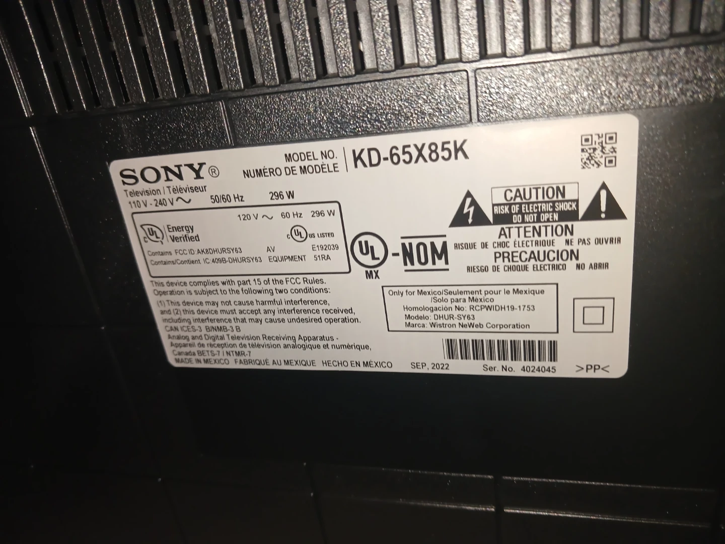 Sony BRAVIA 65" X85K 4K 120Hz HDMI 2.1 Smart Google TV - photo 4